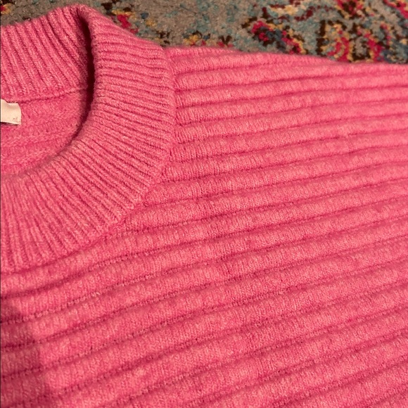 Madewell Ribbed Crewneck Sweater pink - Picture 3 of 4